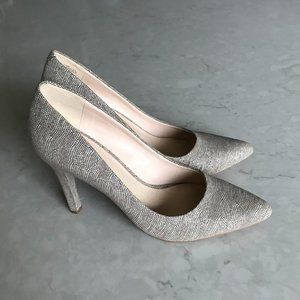 Nine West Cream and Brown Heels